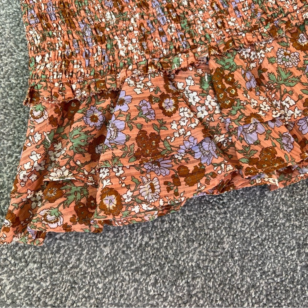Veronica Beard Melodie Miniskirt in Coral Floral - Picture 10 of 13